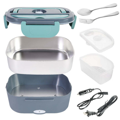 Electric Lunch Box Portable for Car Office Food Warmer Heater Container 40W - Home Brains And Brawn