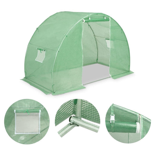 Greenhouse 48.4 ft² 118.1"x59.1"x78.7" - HomeBrainsandBrawn