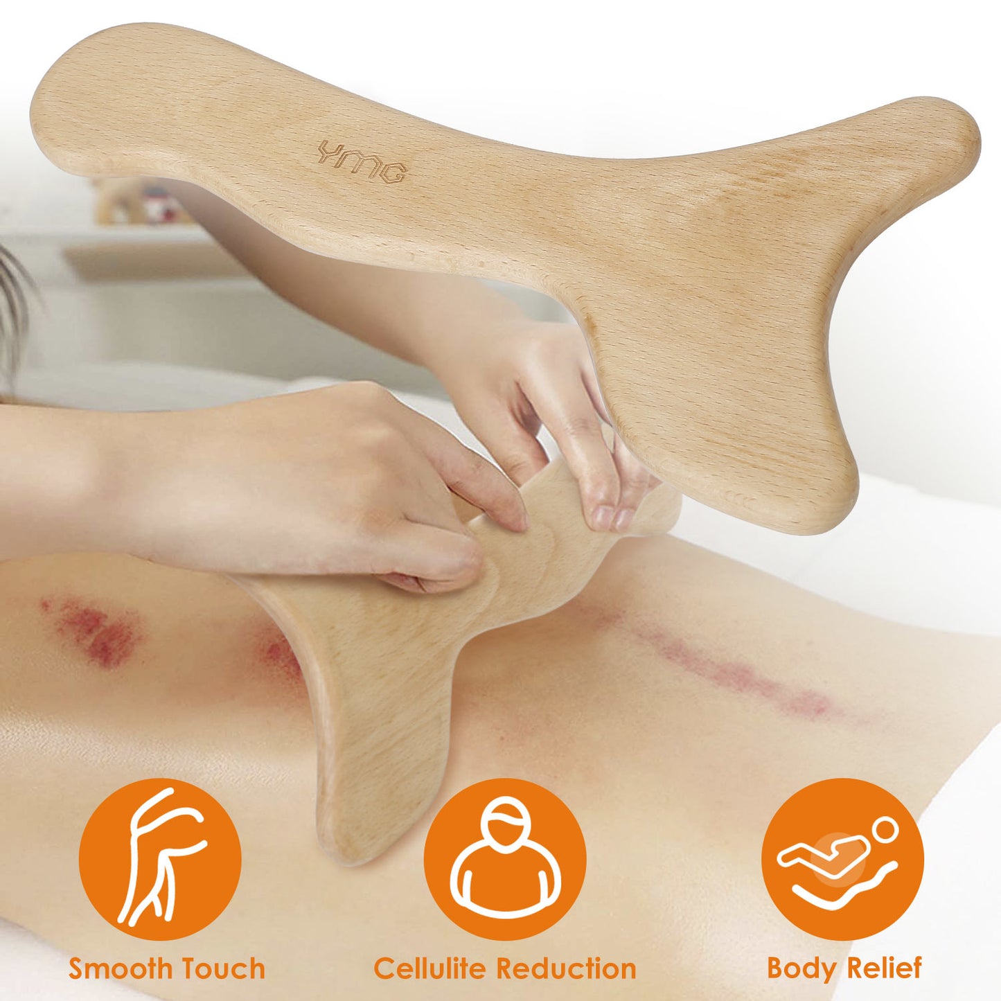 Wood Therapy Massage Tool Lymphatic Drainage Paddle Wooden Scraping Tools Therapy Massager
