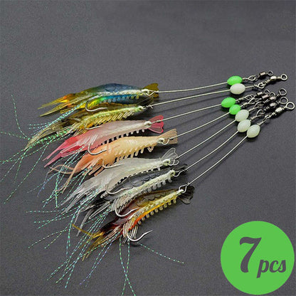 3pcs/7pcs Shrimp Lure Fishing Lures Artificial Bait - Home Brains And Brawn