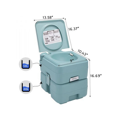 5 Gallon Portable Toilet - HomeBrainsandBrawn