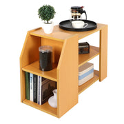 3 Tier Modern Bookshelf Storage Rack Sofa Side Table - Home Brains And Brawn