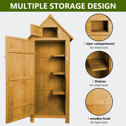 Compact Outdoor Garden Tools Storage Shed - Home Brains And Brawn