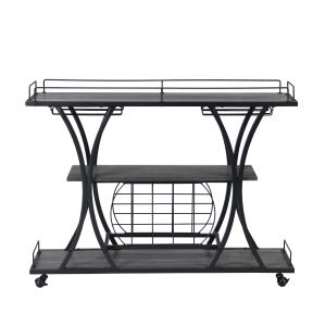 Industrial Bar Cart Kitchen Bar&Serving Cart - HomeBrainsandBrawn