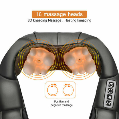 Electric Shoulder & Neck Kneading Massager Massage Cape Body Muscle Pain - Home Brains And Brawn