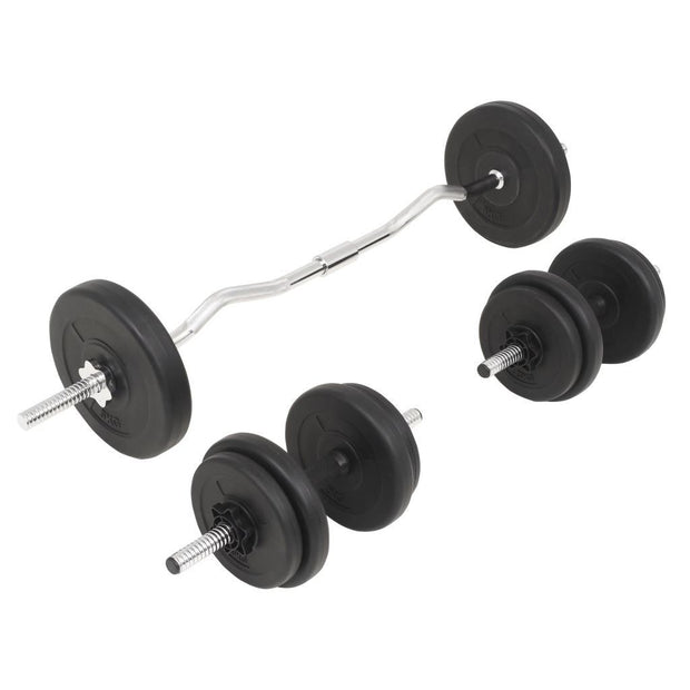 Barbell and Dumbbell Set 66.1 lb - Home Brains And Brawn