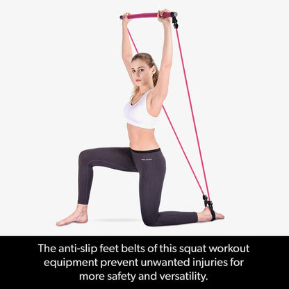 2 Latex Exercise Resistance Band - 2-Section Sticks - Home Brains And Brawn