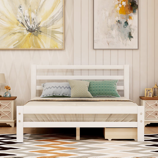 Full Size Bed Frame with Storage - Home Brains And Brawn