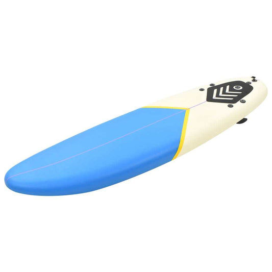 Surfboard 66.9" Blue and Cream - Home Brains And Brawn