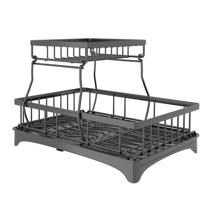 Dish Drying Rack for Kitchen Counter - HomeBrainsandBrawn