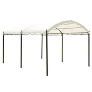 Outdoor Patio 13' ft L. x 10' ft. W. Iron Carport Shelter Garage Tent - Home Brains And Brawn