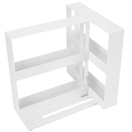 Swivel Cabinet Organizer Revolving Kitchen Rack Spice Organizer for Cabinet Condiment Holder Shelf - HomeBrainsandBrawn
