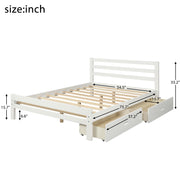 Full Size Bed Frame with Storage - Home Brains And Brawn