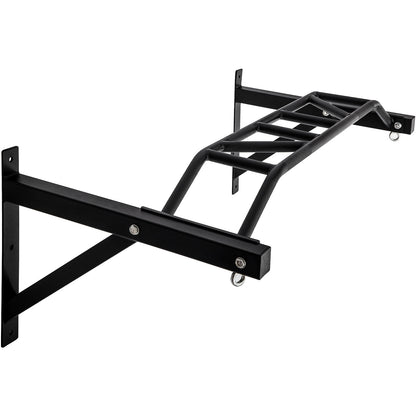 Pull Up Bar Wall Mounted Multi-Grip w/Hangers for Punching Strength Training - Home Brains And Brawn