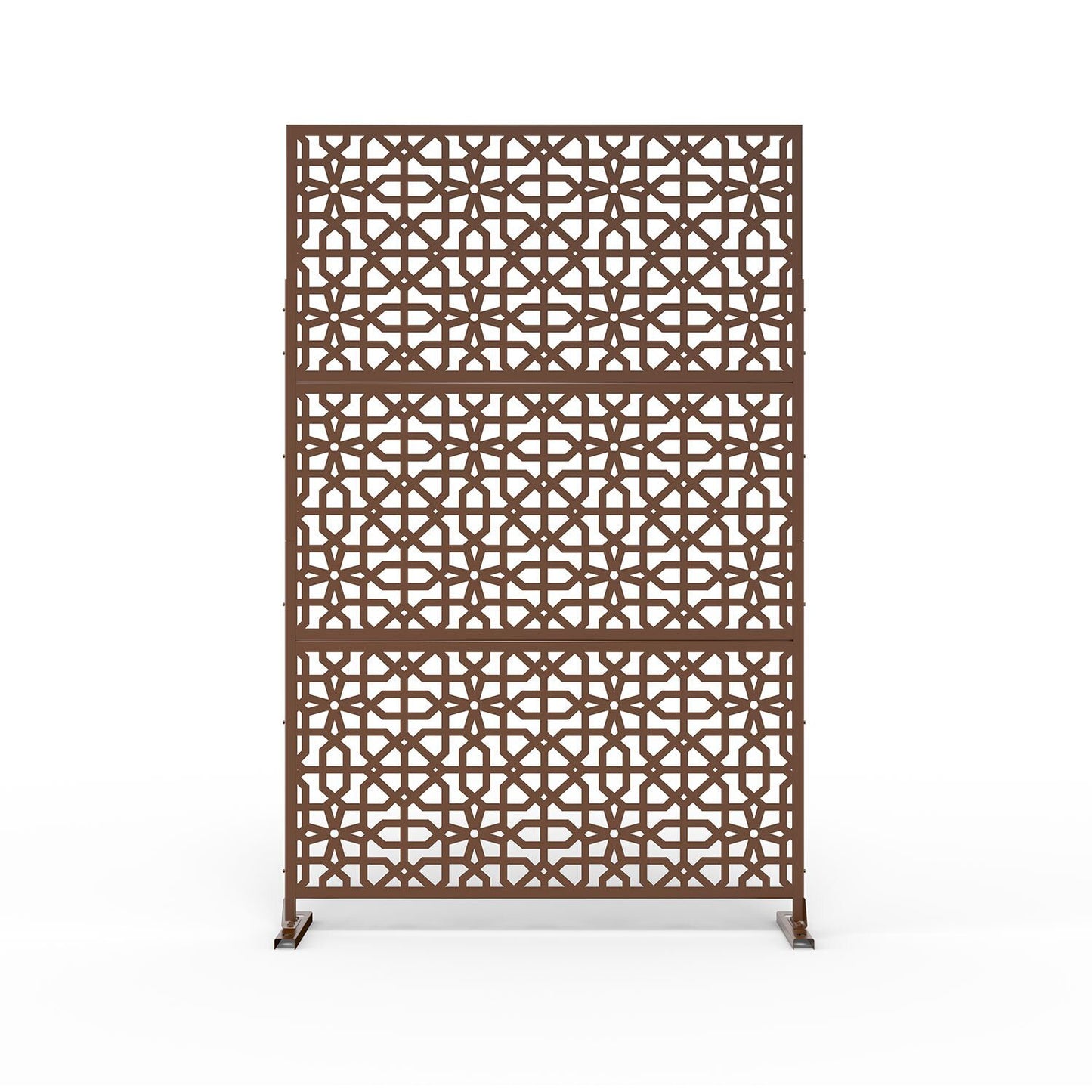 Laser Cut Metal Privacy Screen;  24"*48"*3 panels