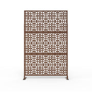 Laser Cut Metal Privacy Screen;  24"*48"*3 panels - Home Brains And Brawn