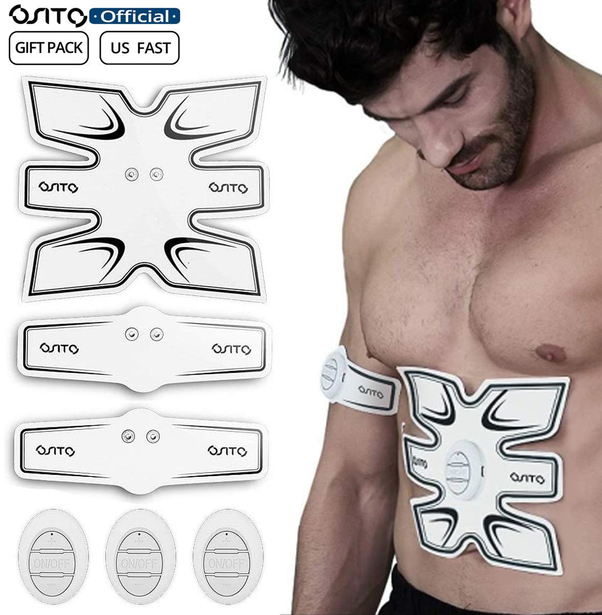OSITO 3Sets Massager Machine Stimulator Fitness