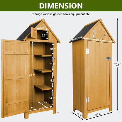 Compact Outdoor Garden Tools Storage Shed - Home Brains And Brawn