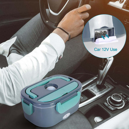 Electric Lunch Box Portable for Car Office Food Warmer Heater Container 40W - Home Brains And Brawn