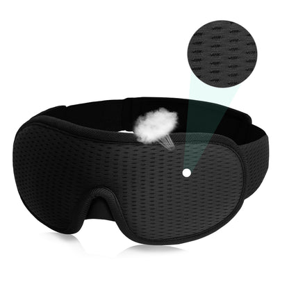 3D Sleeping Mask Block Out Light Soft Padded Sleep Mask For Eyes Slaapmasker Eye Shade Blindfold Sleeping Aid Face Mask Eyepatch - Home Brains And Brawn