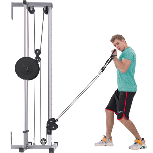 Lat Pulldown Machine Home Gym Fitness Silver - Home Brains And Brawn
