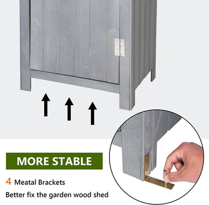 Compact Outdoor Garden Tools Storage Shed - Home Brains And Brawn