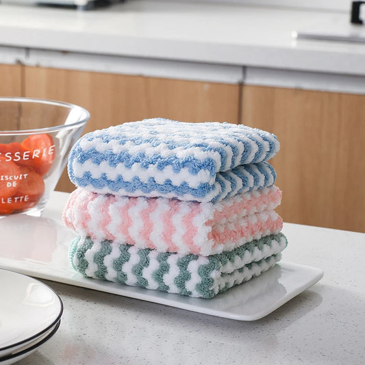 30x30cm 5/10PCS Kitchen Scouring Pad Towel - Home Brains And Brawn