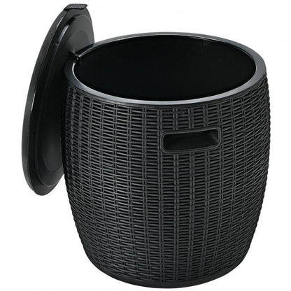 Patio Rattan Cool Bar Cocktail Table Side Table XH - Home Brains And Brawn