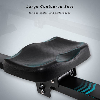 Water Rowing Machine Rower with LCD Monitor - Home Brains And Brawn