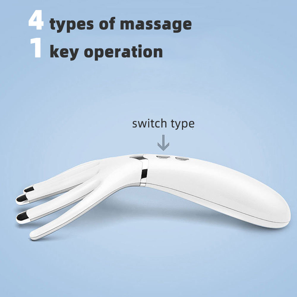 Electric Head Scalp Massager with Heat, for Stress Relax Hair Growth Headaches, Simulation of Human Finger Vibration Massage