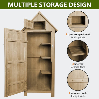 Compact Outdoor Garden Tools Storage Shed - Home Brains And Brawn