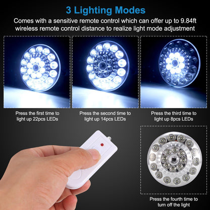 Solar Camping Light Hanging LED Bulb Lamp Portable Lantern Emergency Light - HomeBrainsandBrawn