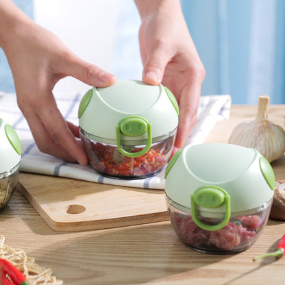 Manual Meat Mincer Garlic Chopper Rotate Garlic Press Crusher Vegetable Onion Cutter - Home Brains And Brawn