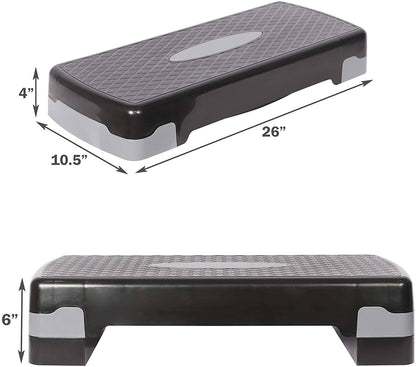 Step Platform Trainer Adjustable Workout Aerobic Steppe - Home Brains And Brawn
