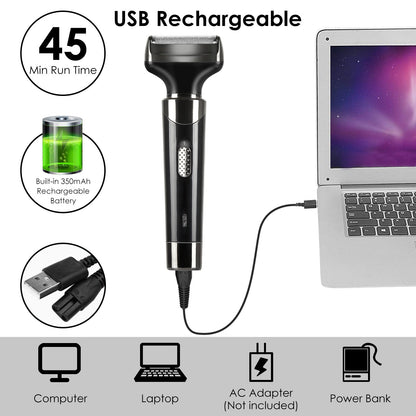 4 In 1 Rechargeable Razor Hair Beard Eyebrow Ear Nose Hairs Sideburn Trimmer Clipper Painless Electric Shaver - Home Brains And Brawn