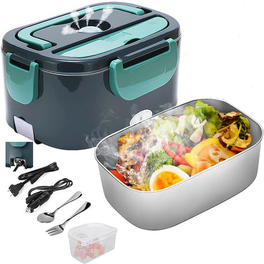Electric Lunch Box Portable for Car Office Food Warmer Heater Container 40W - Home Brains And Brawn