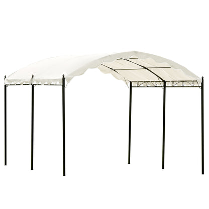 Outdoor Patio 13' ft L. x 10' ft. W. Iron Carport Shelter Garage Tent - Home Brains And Brawn