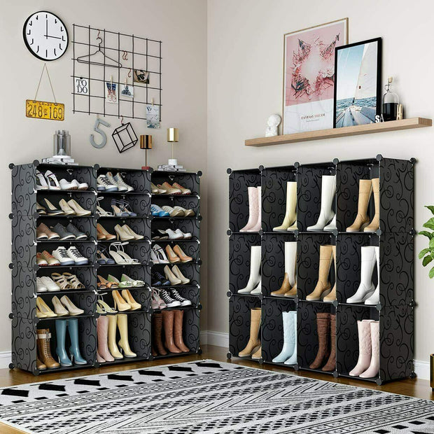 7 Tiers Portable Shoe Rack - Home Brains And Brawn
